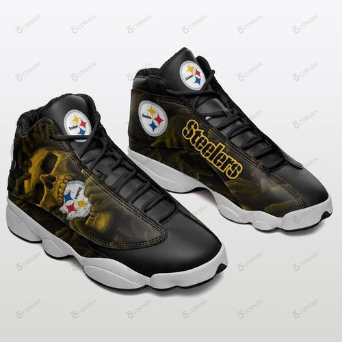 Ideafootwear Pittsburgh Steelers AJ13 Sneakers Shoes For Men And Women 33