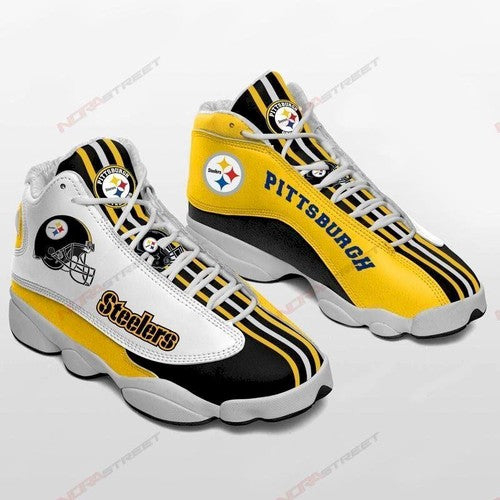 Ideafootwear Pittsburgh Steelers AJ13 Sneakers Shoes For Men And Women 28