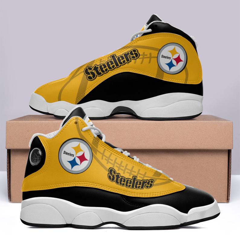 Ideafootwear Pittsburgh Steelers AJ13 Sneakers Shoes For Men And Women 51
