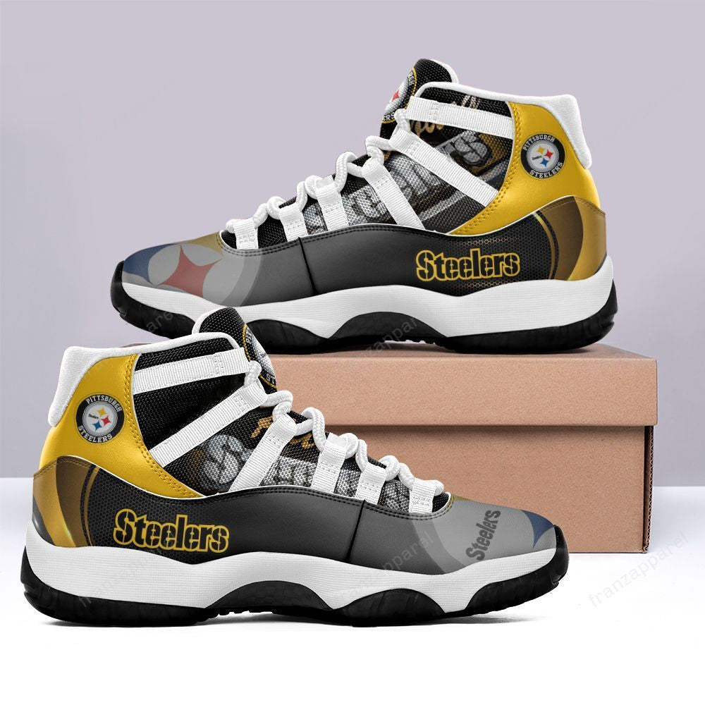 Ideafootwear Pittsburgh Steelers AJ13 Sneakers Shoes For Men And Women 46