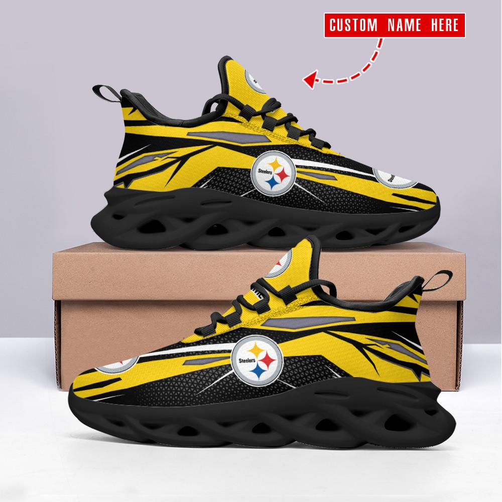 Ideafootwear Pittsburgh Steelers Max Soul Shoes Sneakers For Men And Women 122