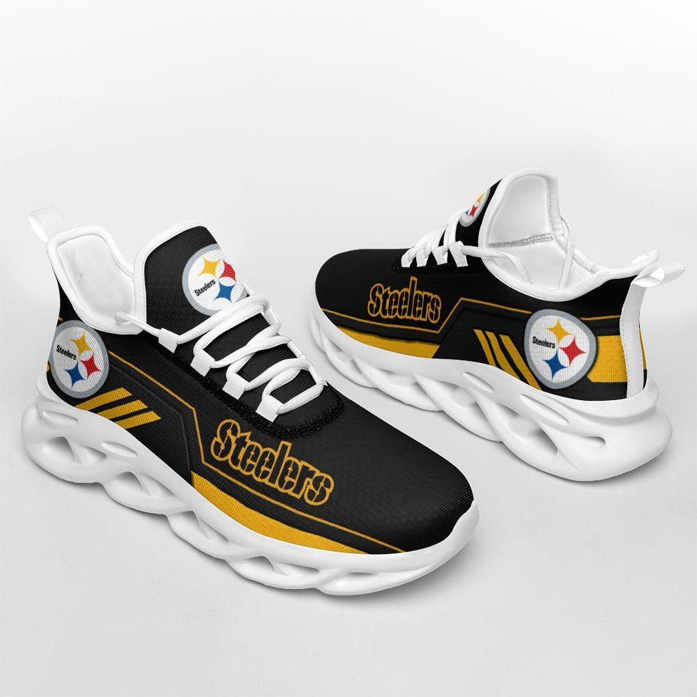 Ideafootwear Pittsburgh Steelers Max Soul Shoes Sneakers For Men And Women 19