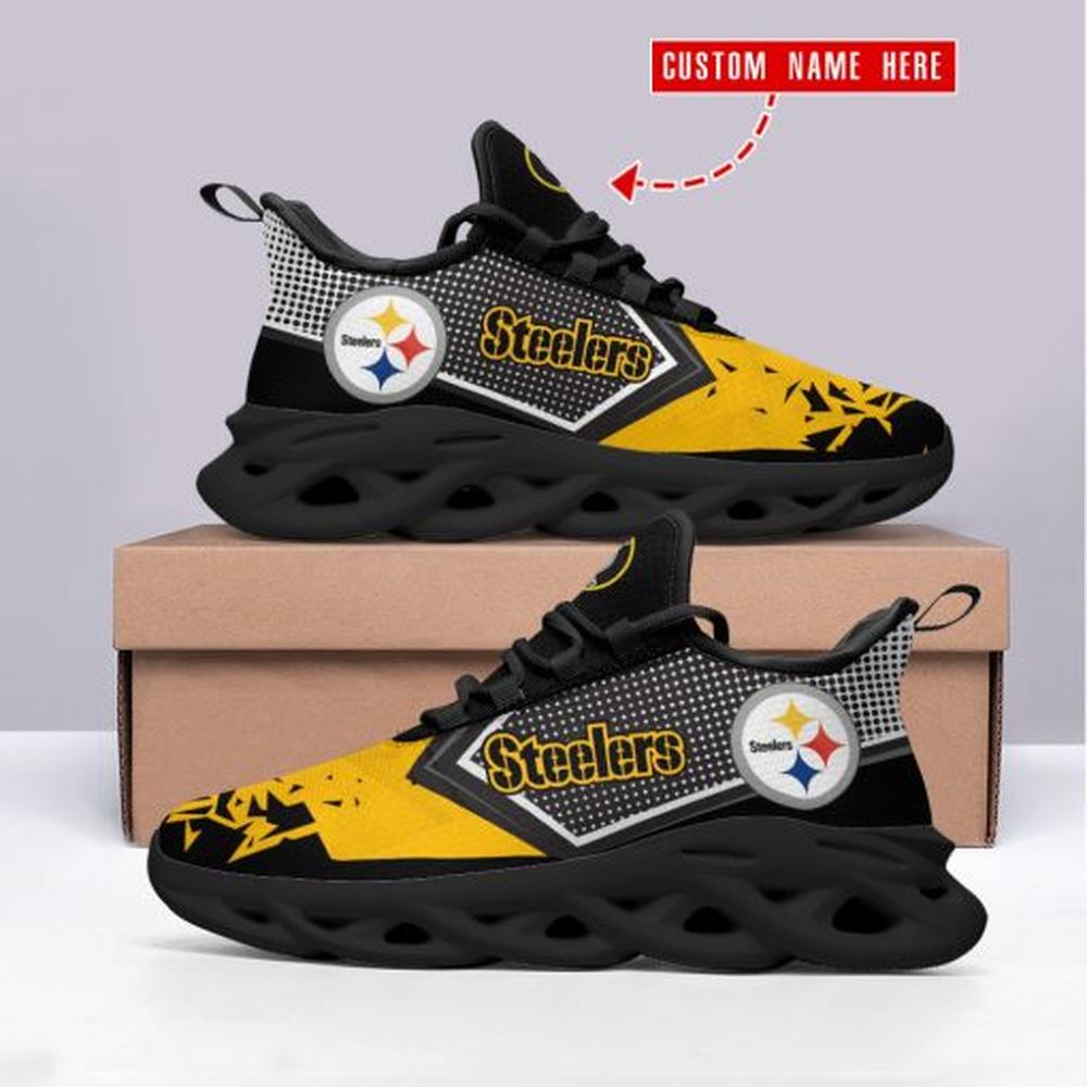 Ideafootwear Pittsburgh Steelers Max Soul Shoes Sneakers For Men And Women 99