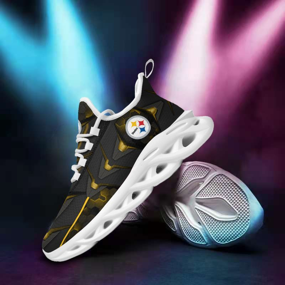 Ideafootwear Pittsburgh Steelers Max Soul Shoes Sneakers For Men And Women 8