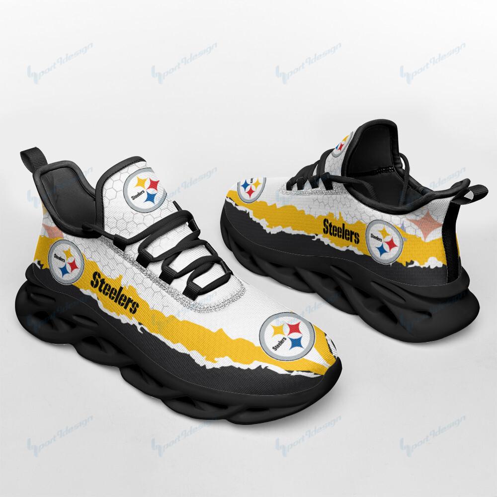 Ideafootwear Pittsburgh Steelers Max Soul Shoes Sneakers For Men And Women 113