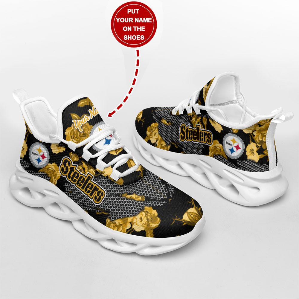 Ideafootwear Pittsburgh Steelers Max Soul Shoes Sneakers For Men And Women 118