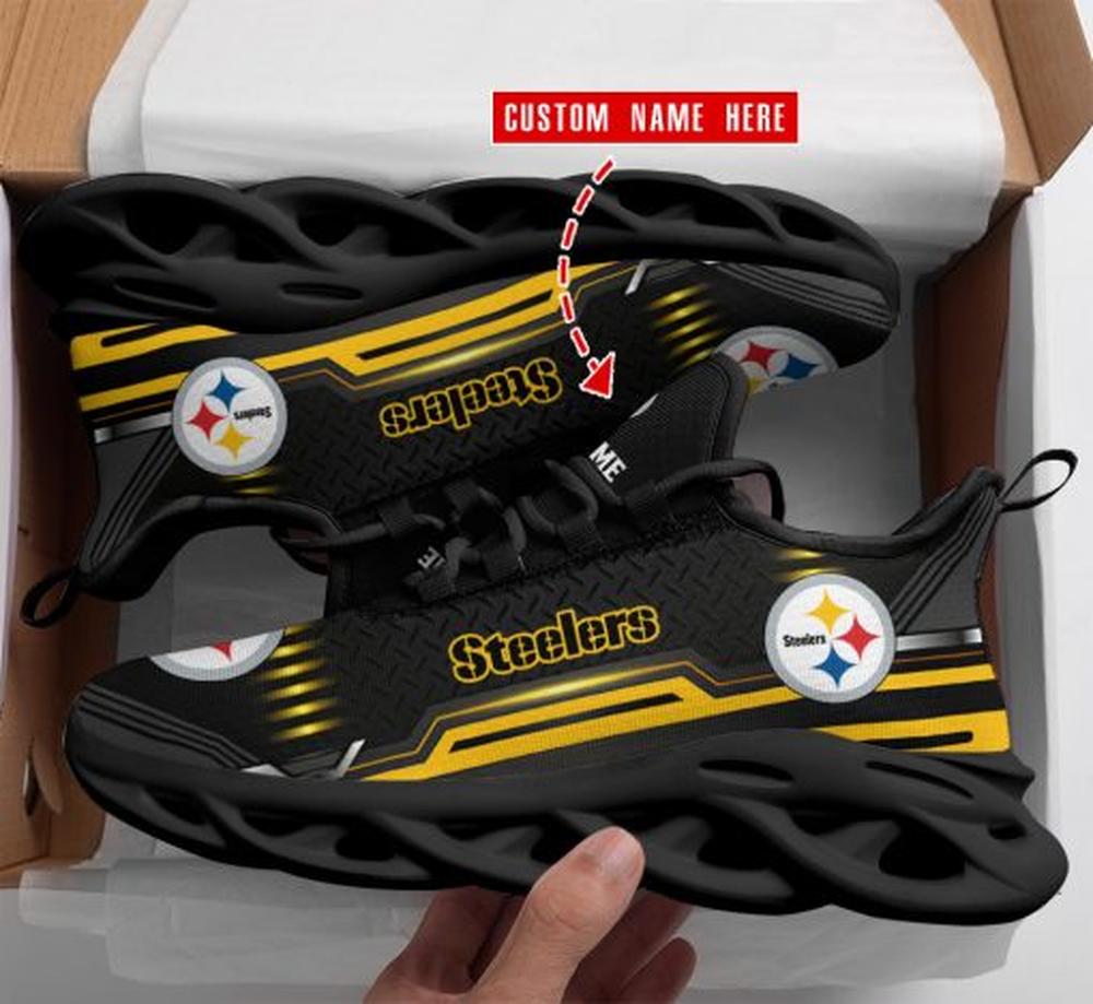 Ideafootwear Pittsburgh Steelers Max Soul Shoes Sneakers For Men And Women 107