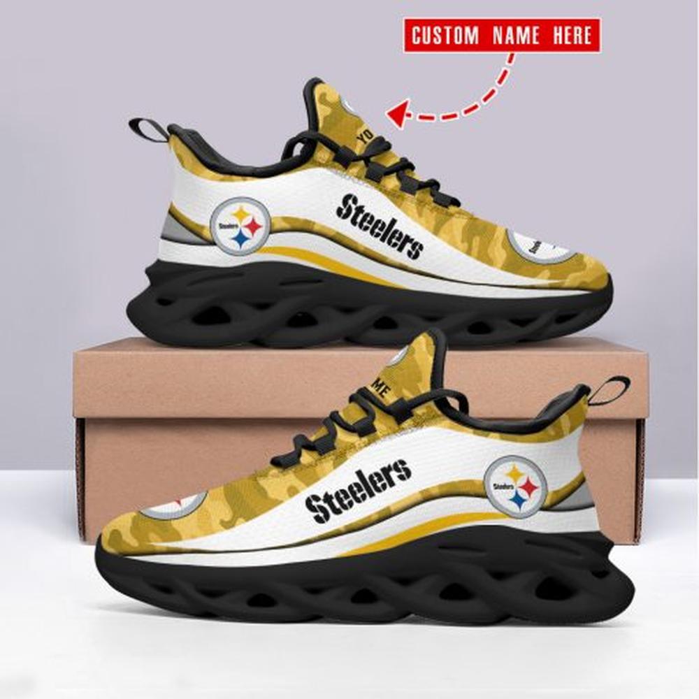 Ideafootwear Pittsburgh Steelers Max Soul Shoes Sneakers For Men And Women 102