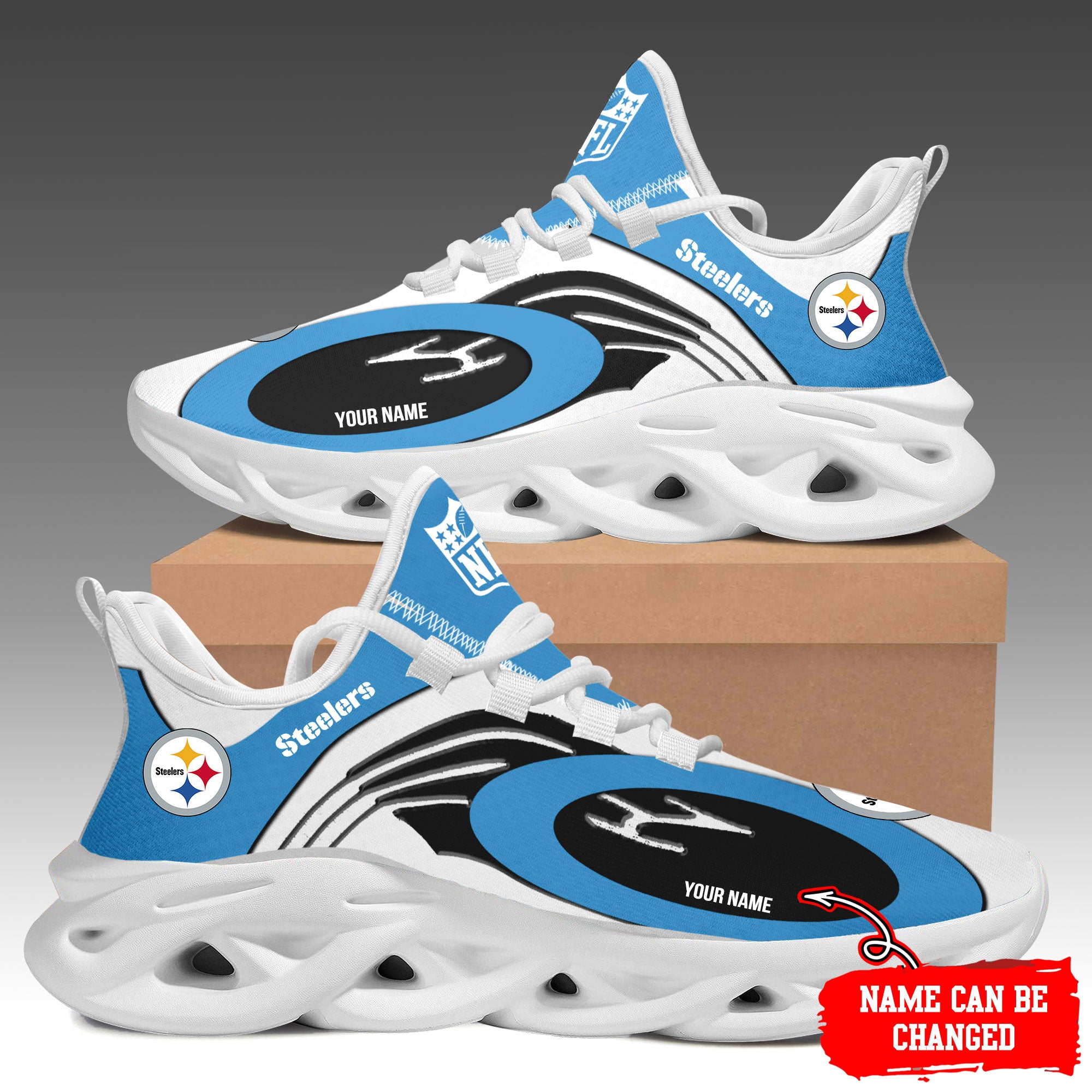 Ideafootwear Pittsburgh Steelers Max Soul Shoes Sneakers For Men And Women 93