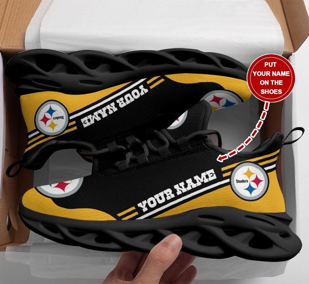 Ideafootwear Pittsburgh Steelers Max Soul Shoes Sneakers For Men And Women 108