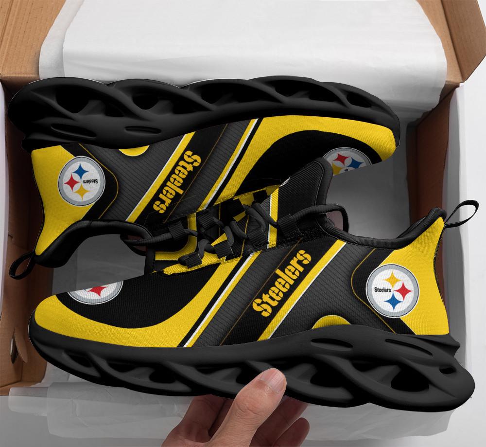 Ideafootwear Pittsburgh Steelers Max Soul Shoes Sneakers For Men And Women 38