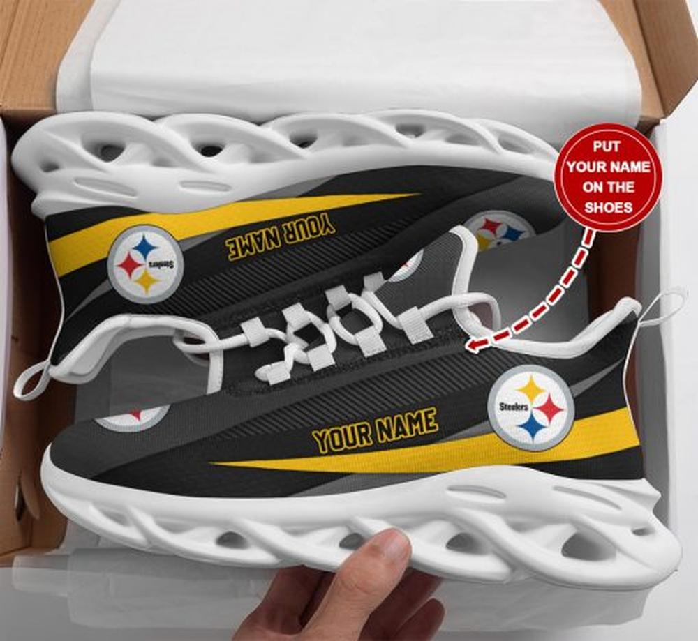 Ideafootwear Pittsburgh Steelers Max Soul Shoes Sneakers For Men And Women 126