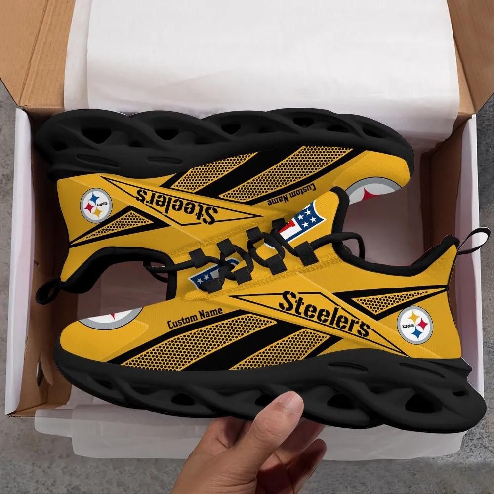 Ideafootwear Pittsburgh Steelers Max Soul Shoes Sneakers For Men And Women 1