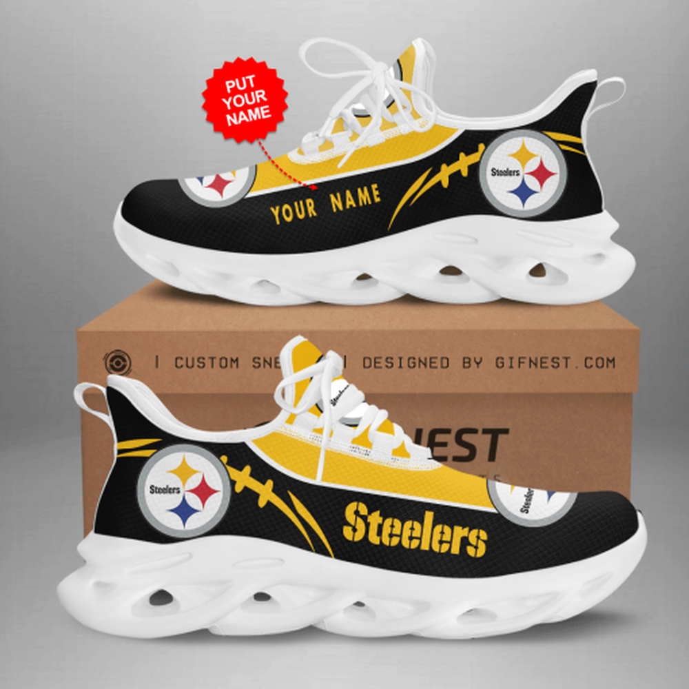 Ideafootwear Pittsburgh Steelers Max Soul Shoes Sneakers For Men And Women 149