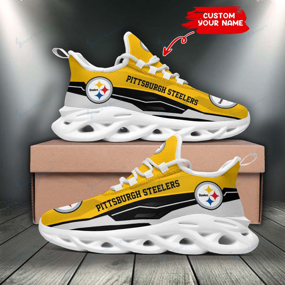 Ideafootwear Pittsburgh Steelers Max Soul Shoes Sneakers For Men And Women 105