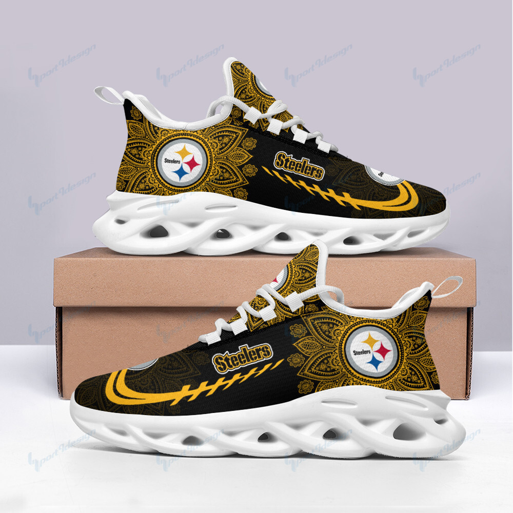 Ideafootwear Pittsburgh Steelers Max Soul Shoes Sneakers For Men And Women 86
