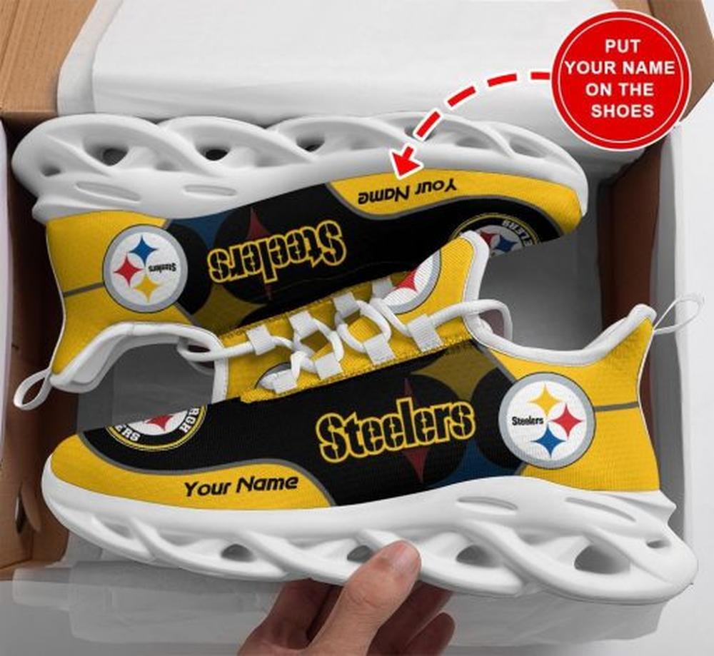 Ideafootwear Pittsburgh Steelers Max Soul Shoes Sneakers For Men And Women 100