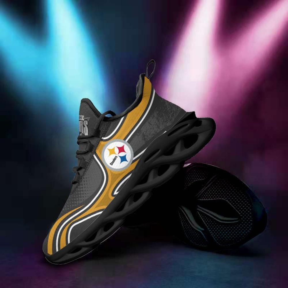 Ideafootwear Pittsburgh Steelers Max Soul Shoes Sneakers For Men And Women 40