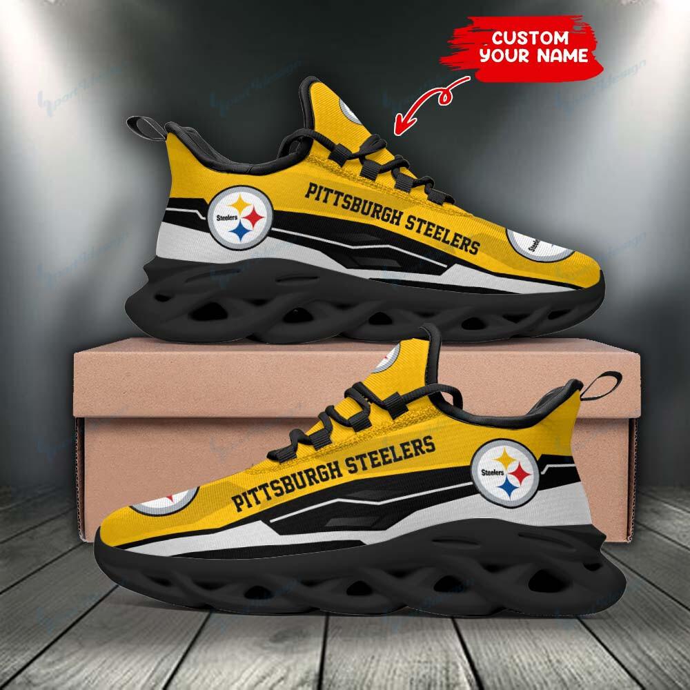 Ideafootwear Pittsburgh Steelers Max Soul Shoes Sneakers For Men And Women 105