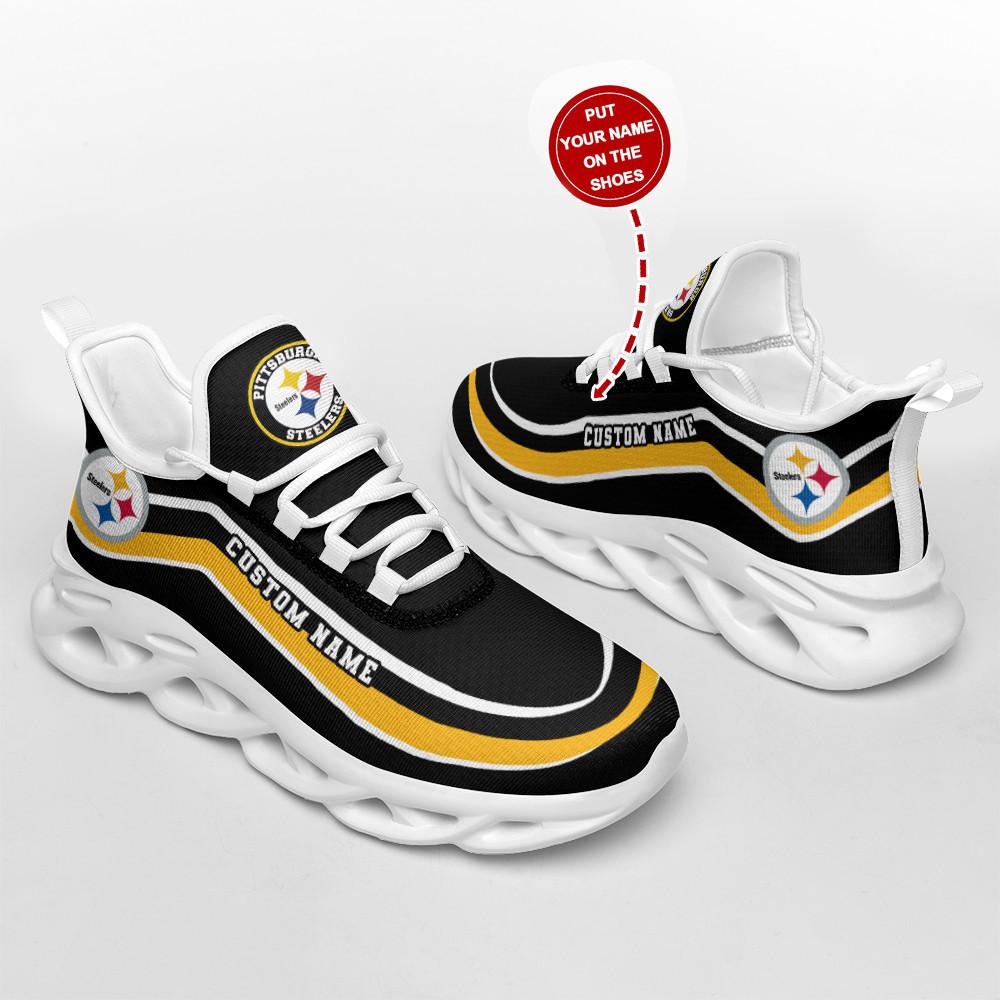 Ideafootwear Pittsburgh Steelers Max Soul Shoes Sneakers For Men And Women 110