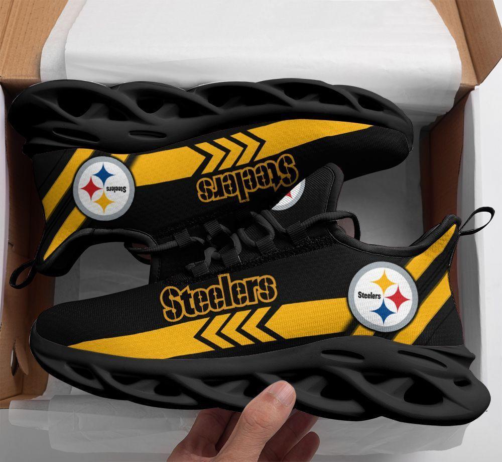 Ideafootwear Pittsburgh Steelers Max Soul Shoes Sneakers For Men And Women 9