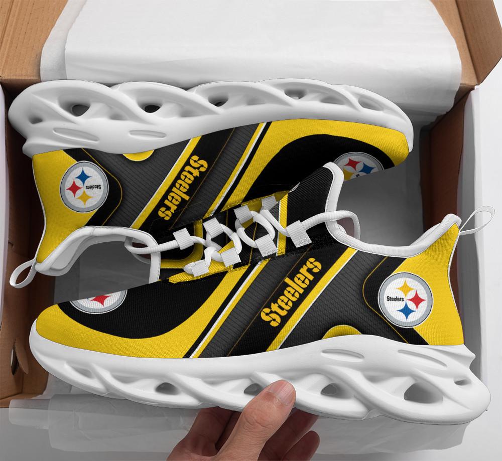 Ideafootwear Pittsburgh Steelers Max Soul Shoes Sneakers For Men And Women 38