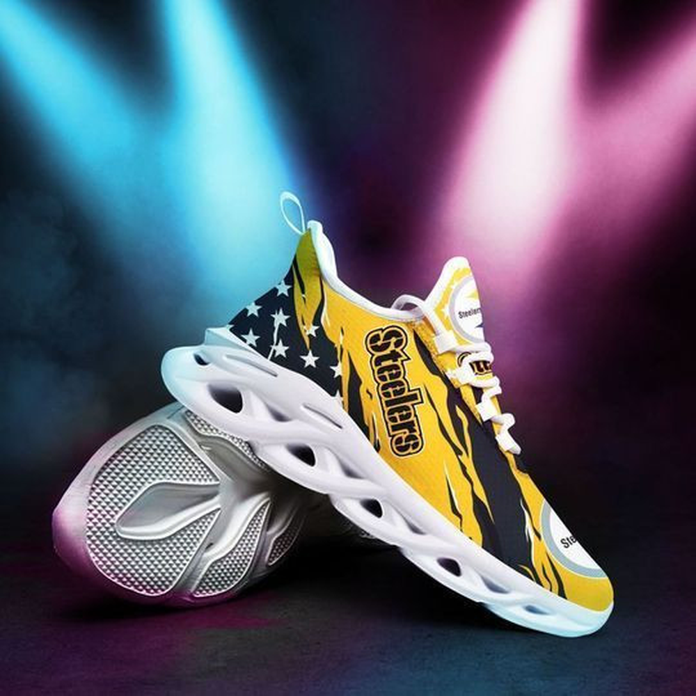 Ideafootwear Pittsburgh Steelers Max Soul Shoes Sneakers For Men And Women 18