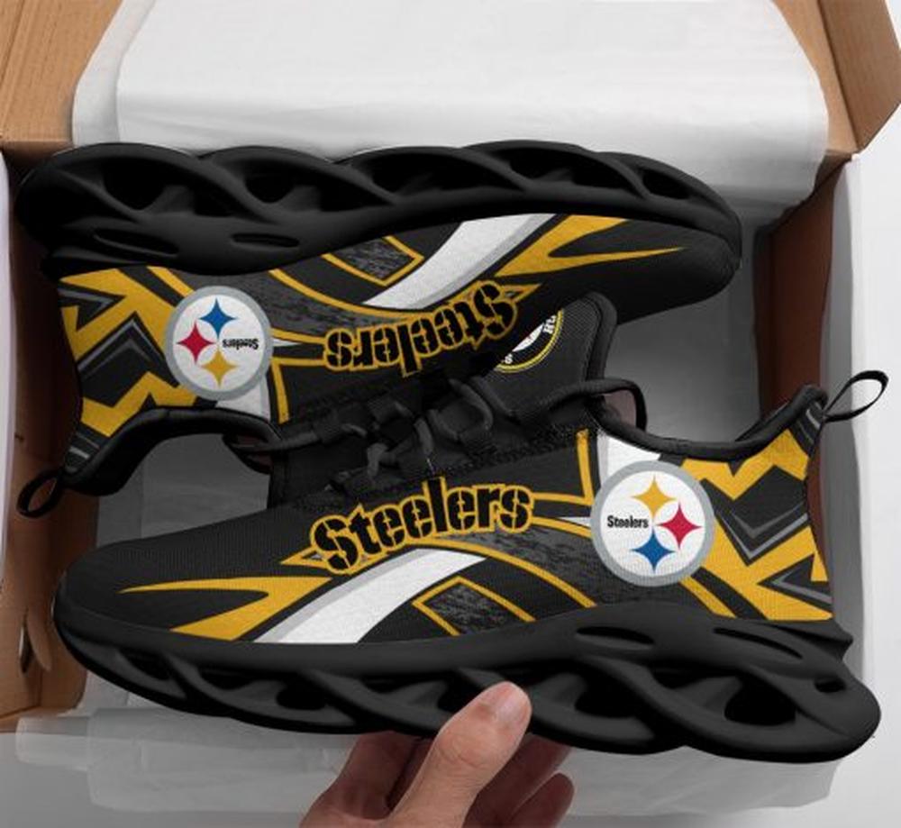 Ideafootwear Pittsburgh Steelers Max Soul Shoes Sneakers For Men And Women 69