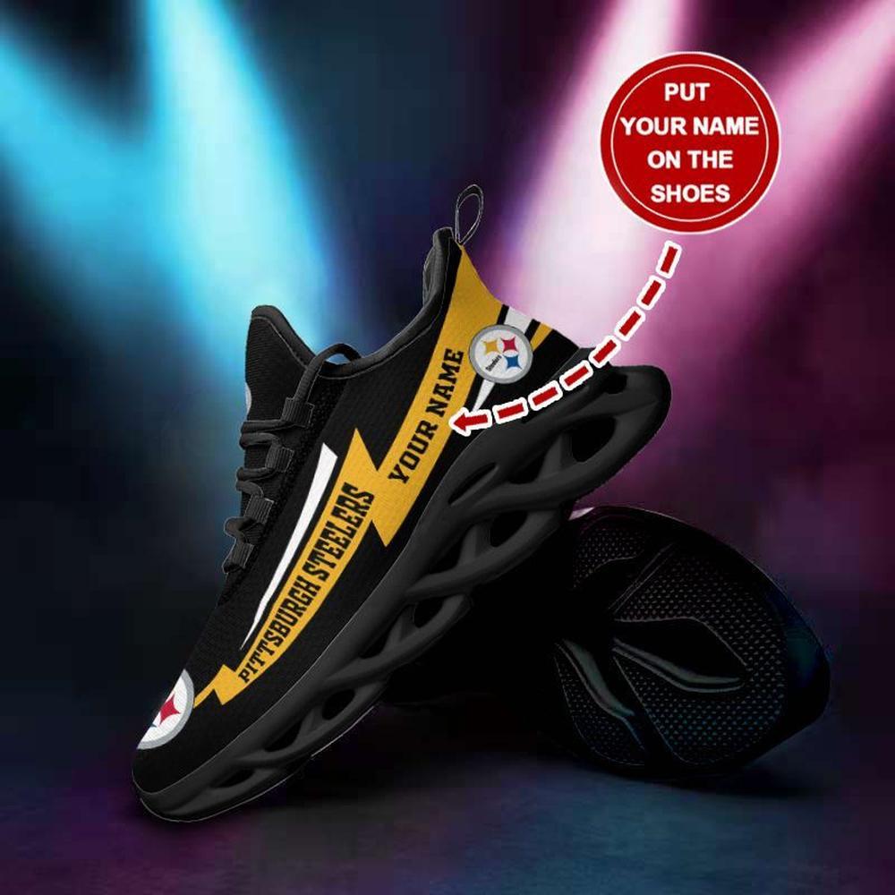 Ideafootwear Pittsburgh Steelers Max Soul Shoes Sneakers For Men And Women 101