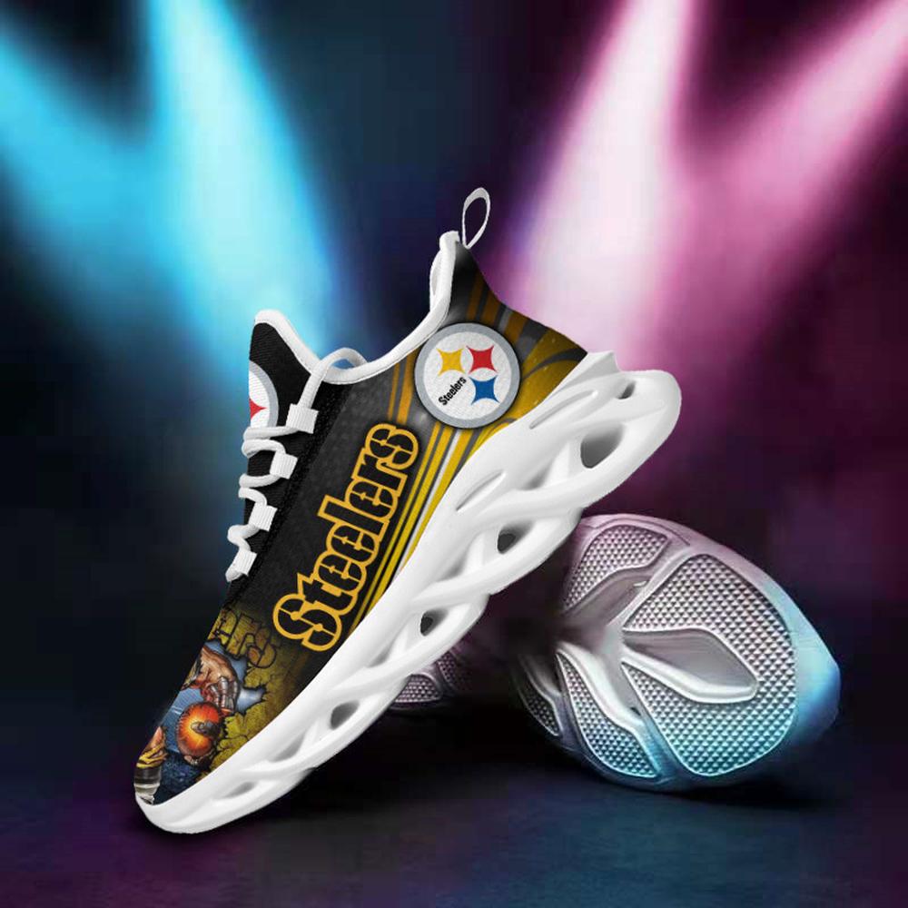 Ideafootwear Pittsburgh Steelers Max Soul Shoes Sneakers For Men And Women 78