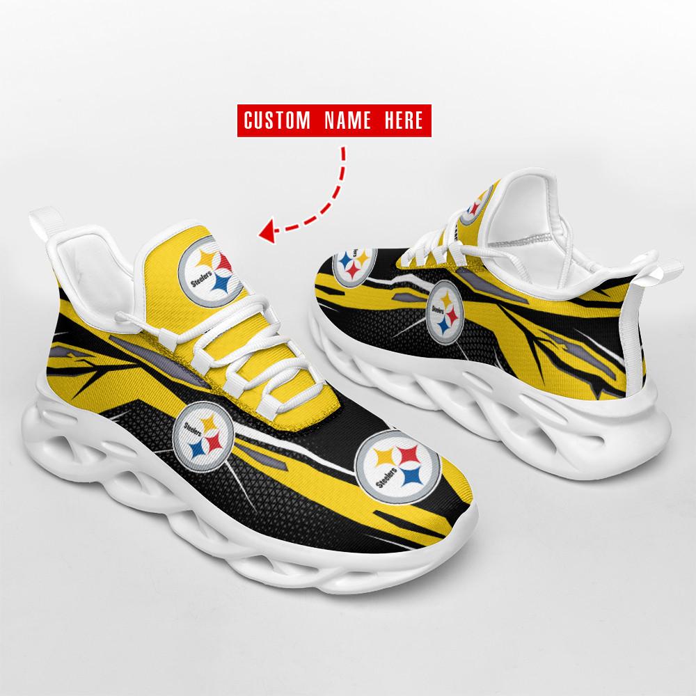 Ideafootwear Pittsburgh Steelers Max Soul Shoes Sneakers For Men And Women 122