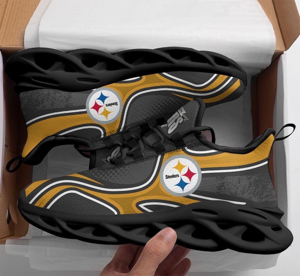 Ideafootwear Pittsburgh Steelers Max Soul Shoes Sneakers For Men And Women 40