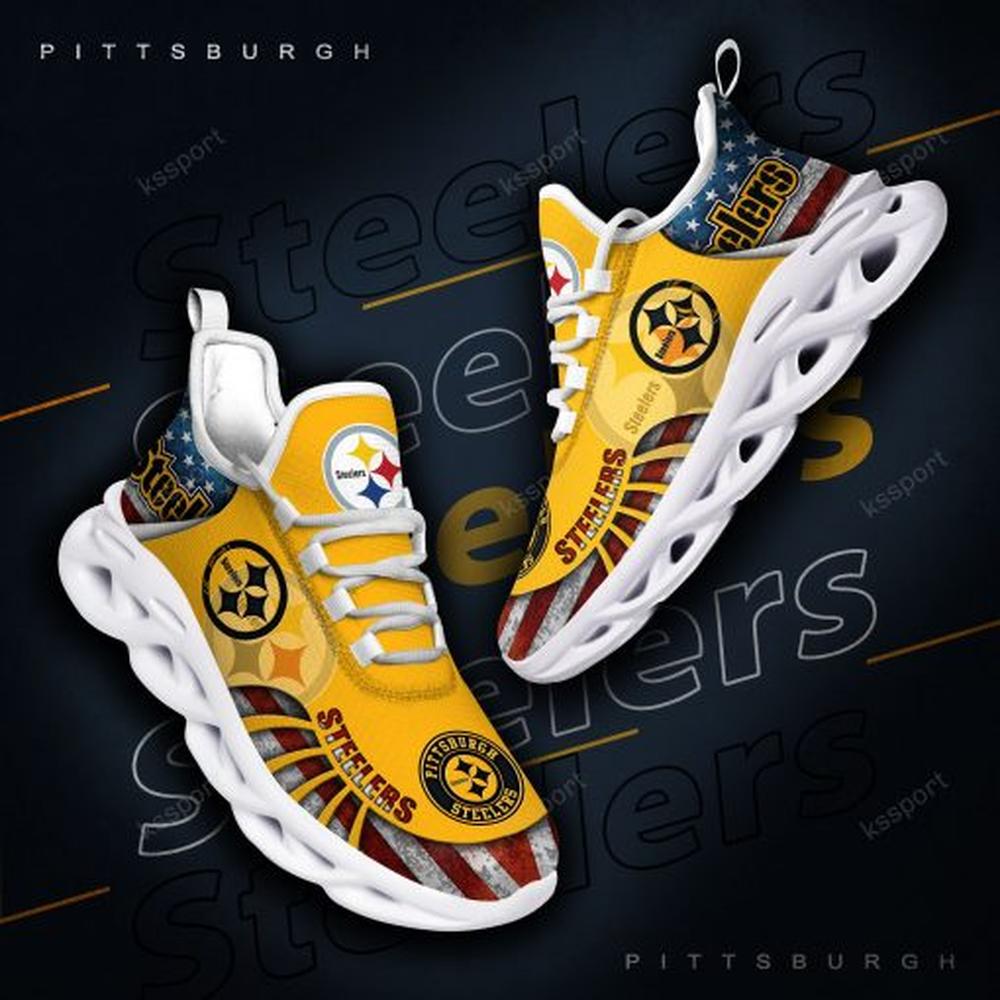 Ideafootwear Pittsburgh Steelers Max Soul Shoes Sneakers For Men And Women 80