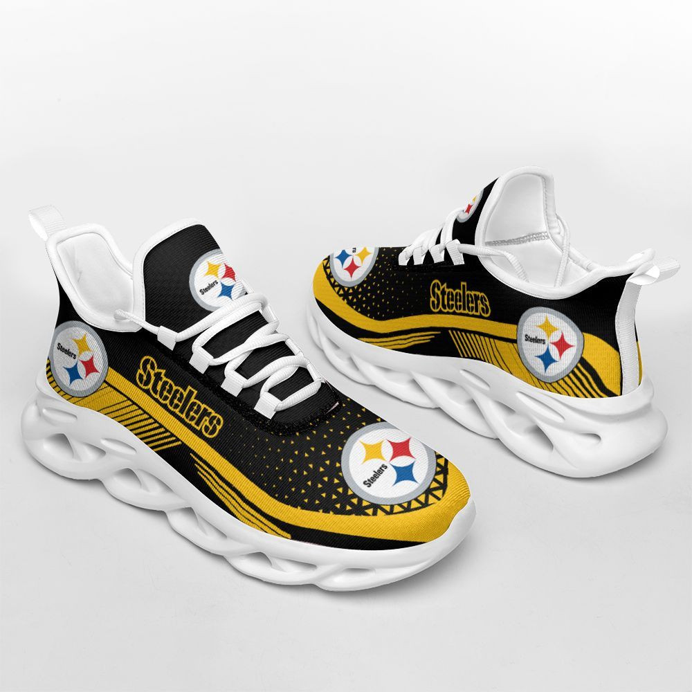 Ideafootwear Pittsburgh Steelers Max Soul Shoes Sneakers For Men And Women 13