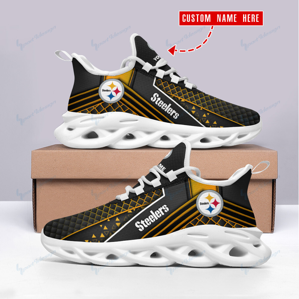 Ideafootwear Pittsburgh Steelers Max Soul Shoes Sneakers For Men And Women 106