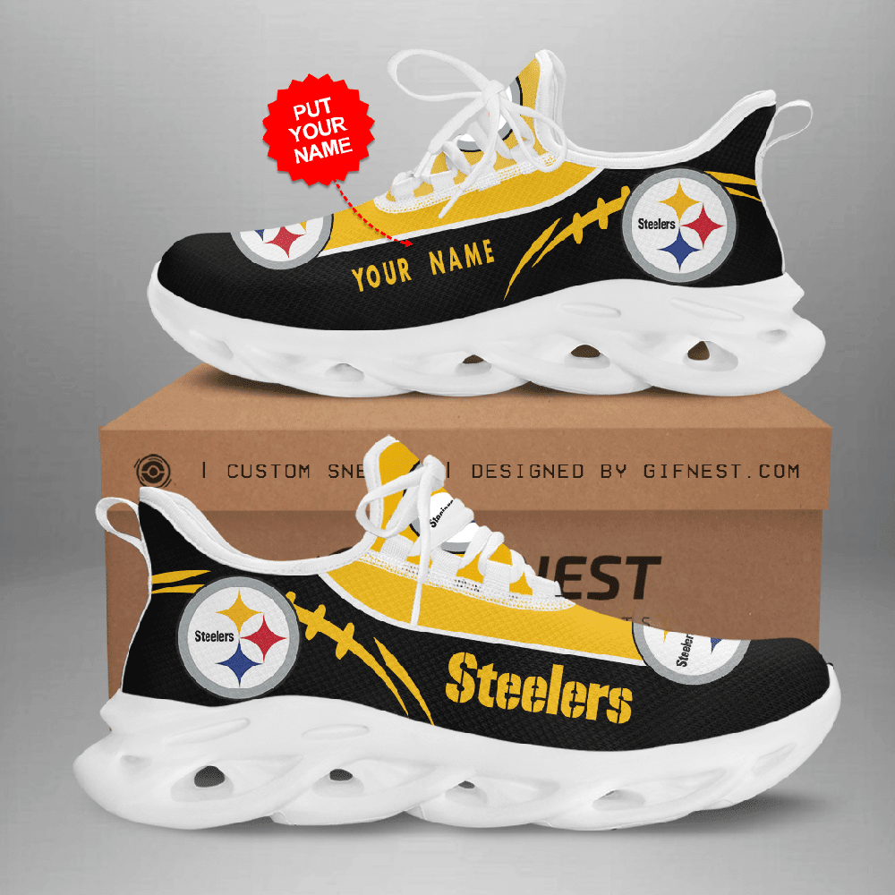 Ideafootwear Pittsburgh Steelers Max Soul Shoes Sneakers For Men And Women 149