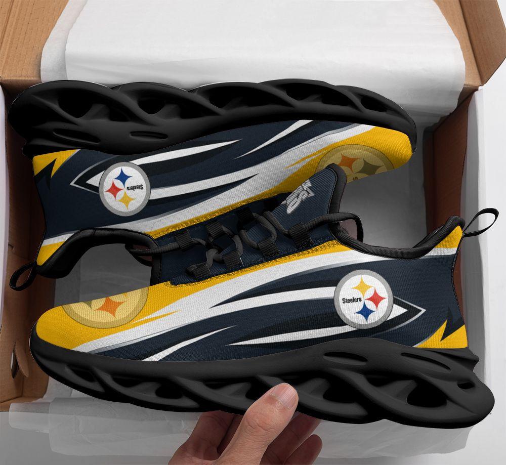 Ideafootwear Pittsburgh Steelers Max Soul Shoes Sneakers For Men And Women 16