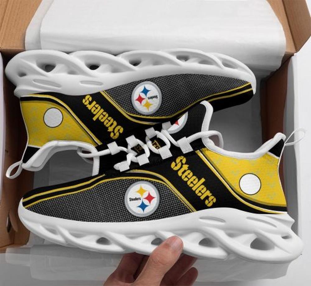 Ideafootwear Pittsburgh Steelers Max Soul Shoes Sneakers For Men And Women 36
