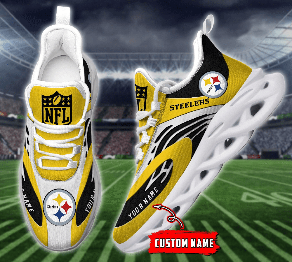 Ideafootwear Pittsburgh Steelers Max Soul Shoes Sneakers For Men And Women 127