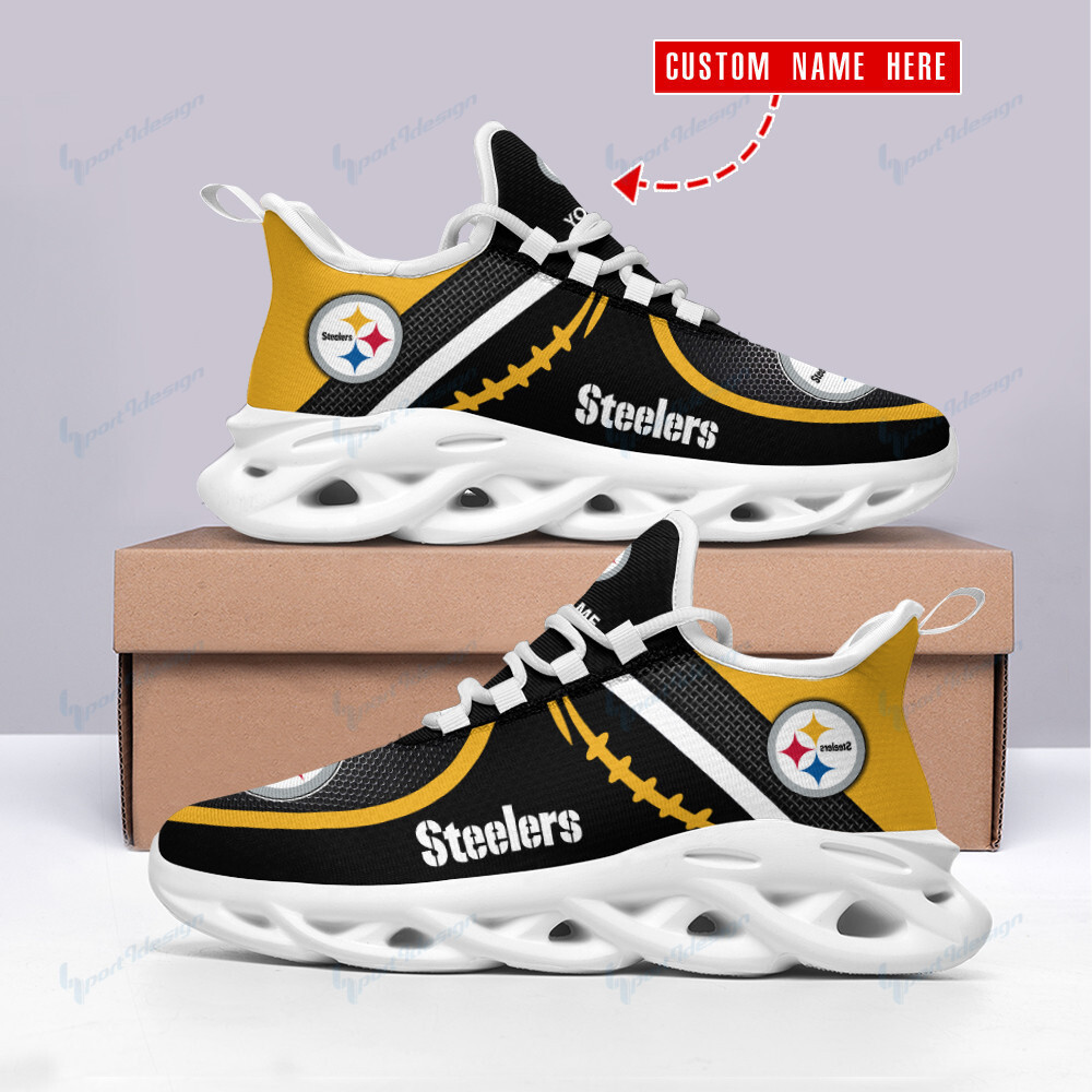 Ideafootwear Pittsburgh Steelers Max Soul Shoes Sneakers For Men And Women 133