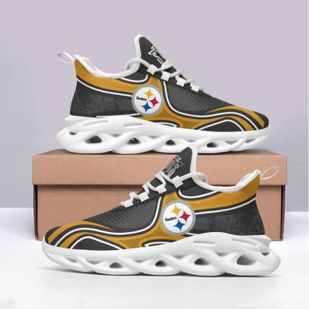 Ideafootwear Pittsburgh Steelers Max Soul Shoes Sneakers For Men And Women 40