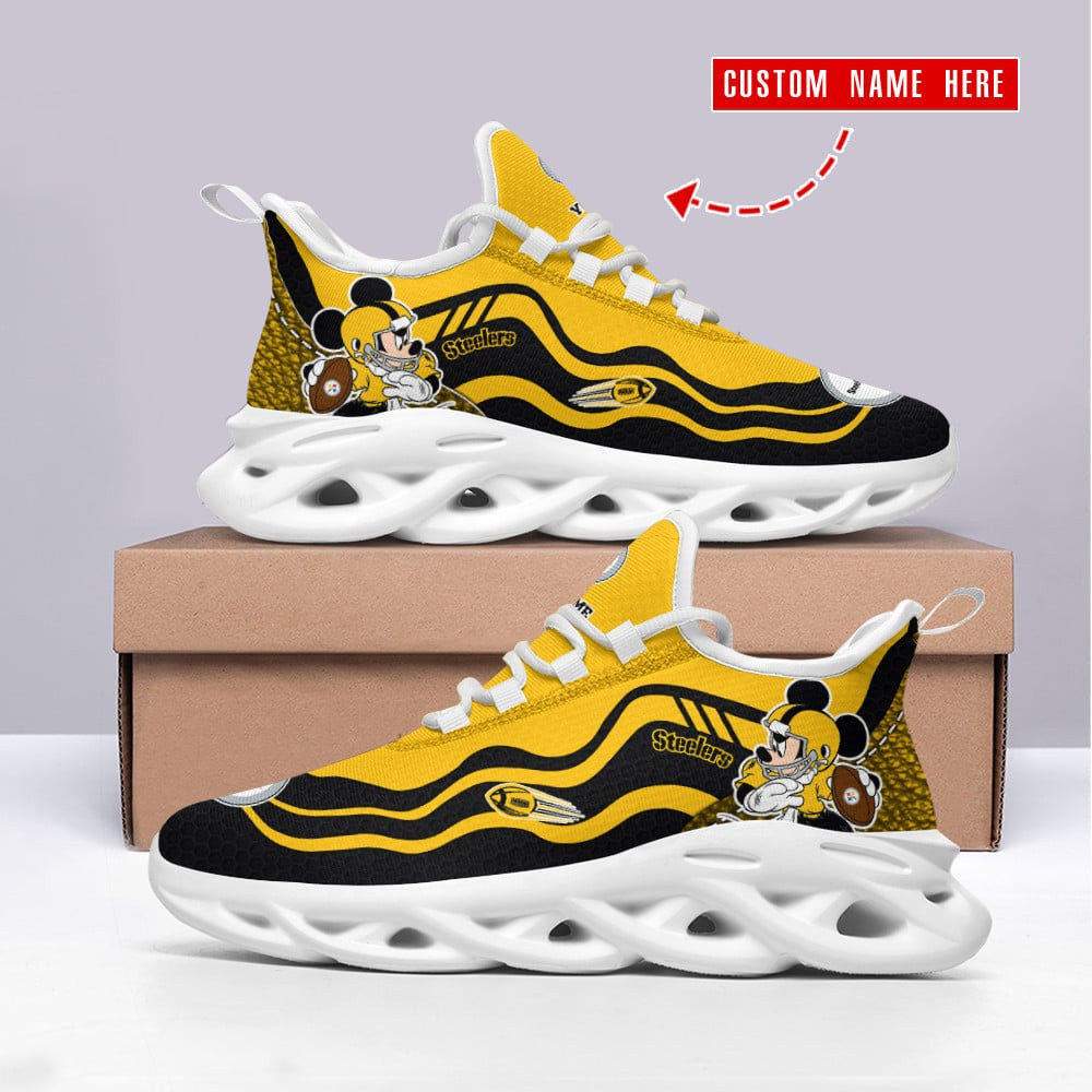 Ideafootwear Pittsburgh Steelers Max Soul Shoes Sneakers For Men And Women 117