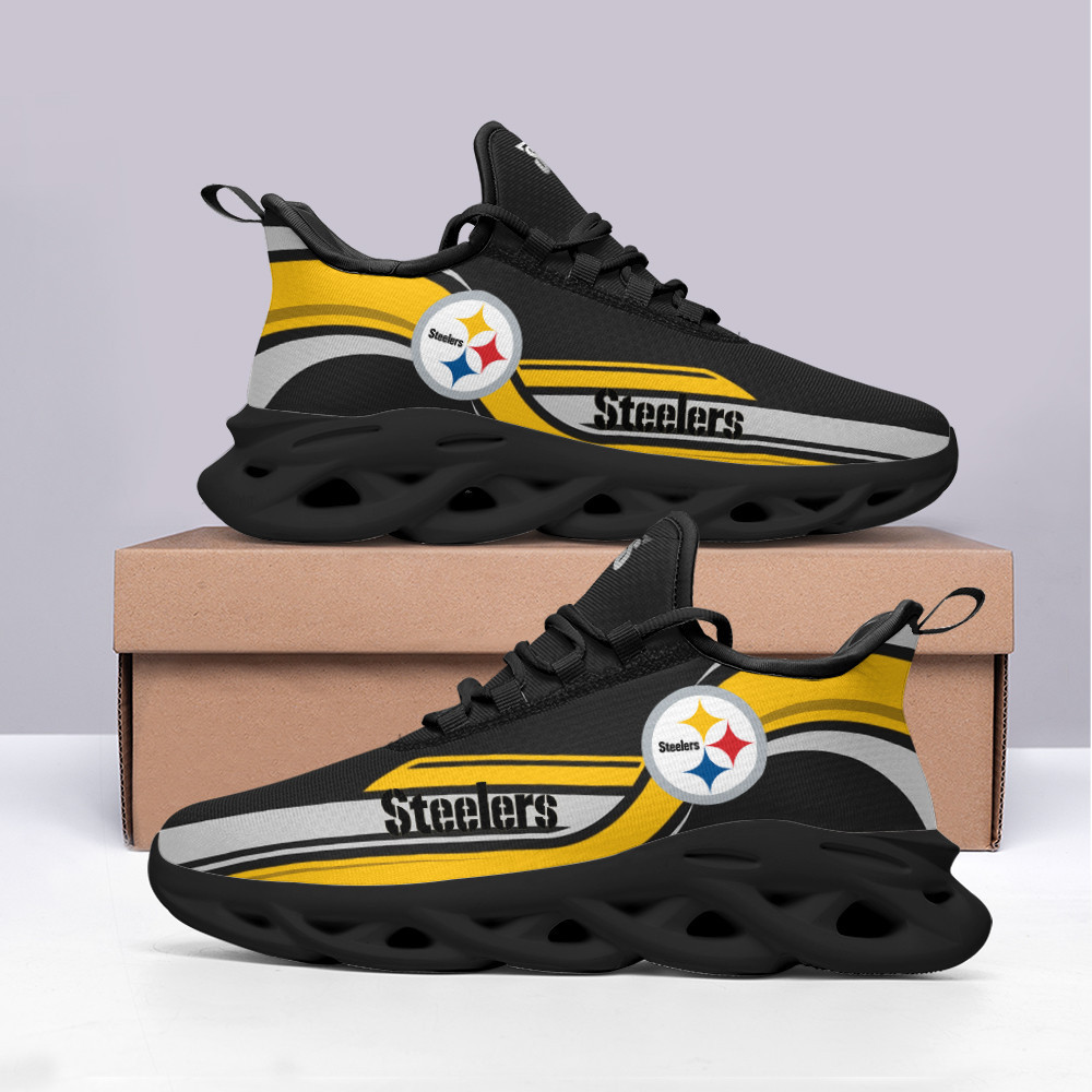 Ideafootwear Pittsburgh Steelers Max Soul Shoes Sneakers For Men And Women 170