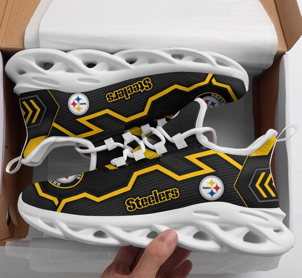 Ideafootwear Pittsburgh Steelers Max Soul Shoes Sneakers For Men And Women 39