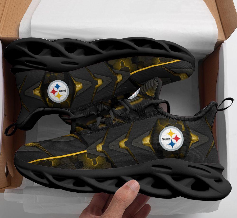 Ideafootwear Pittsburgh Steelers Max Soul Shoes Sneakers For Men And Women 8