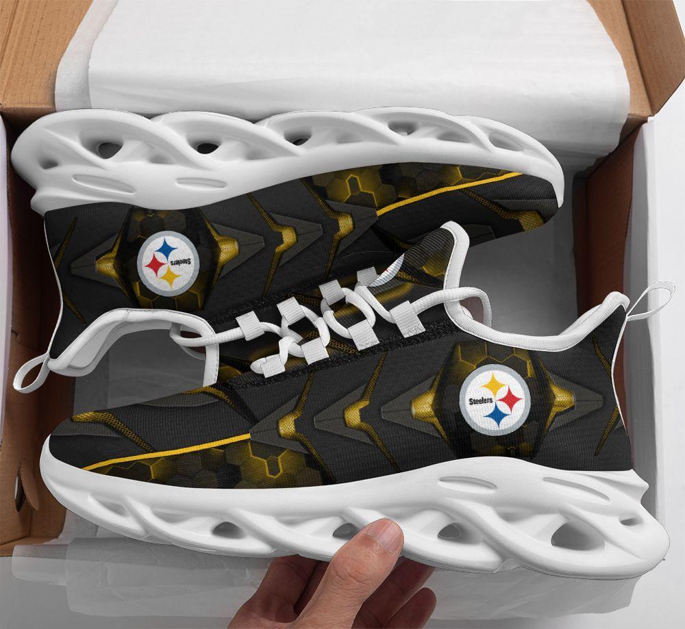 Ideafootwear Pittsburgh Steelers Max Soul Shoes Sneakers For Men And Women 8