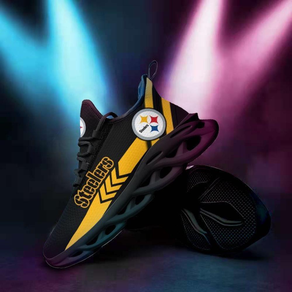 Ideafootwear Pittsburgh Steelers Max Soul Shoes Sneakers For Men And Women 9