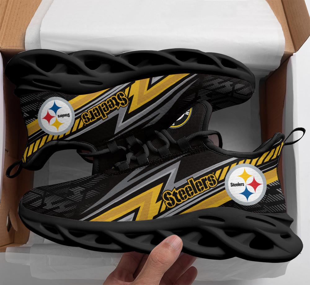 Ideafootwear Pittsburgh Steelers Max Soul Shoes Sneakers For Men And Women 46