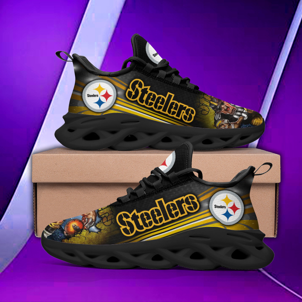 Ideafootwear Pittsburgh Steelers Max Soul Shoes Sneakers For Men And Women 78