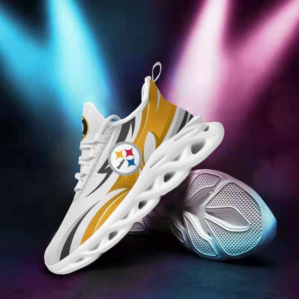 Ideafootwear Pittsburgh Steelers Max Soul Shoes Sneakers For Men And Women 35